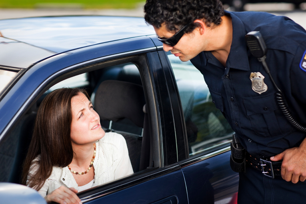 people getting pulled over by cops